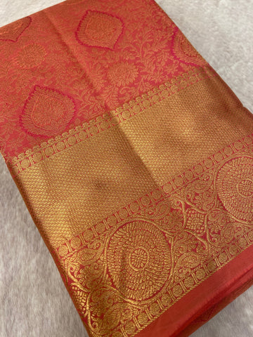 Pure Handloom Kanjeevaram Silk Mark Certified Saree