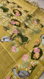 Pure Tissue Organza Saree With Embroidery