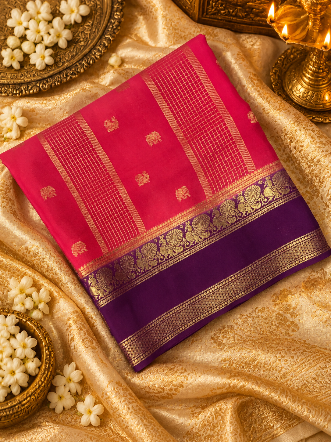 Pure Mix Mysore Crepe Silk Saree-902498
