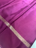 Pure Mix Mysore Crepe Silk Saree- Wine