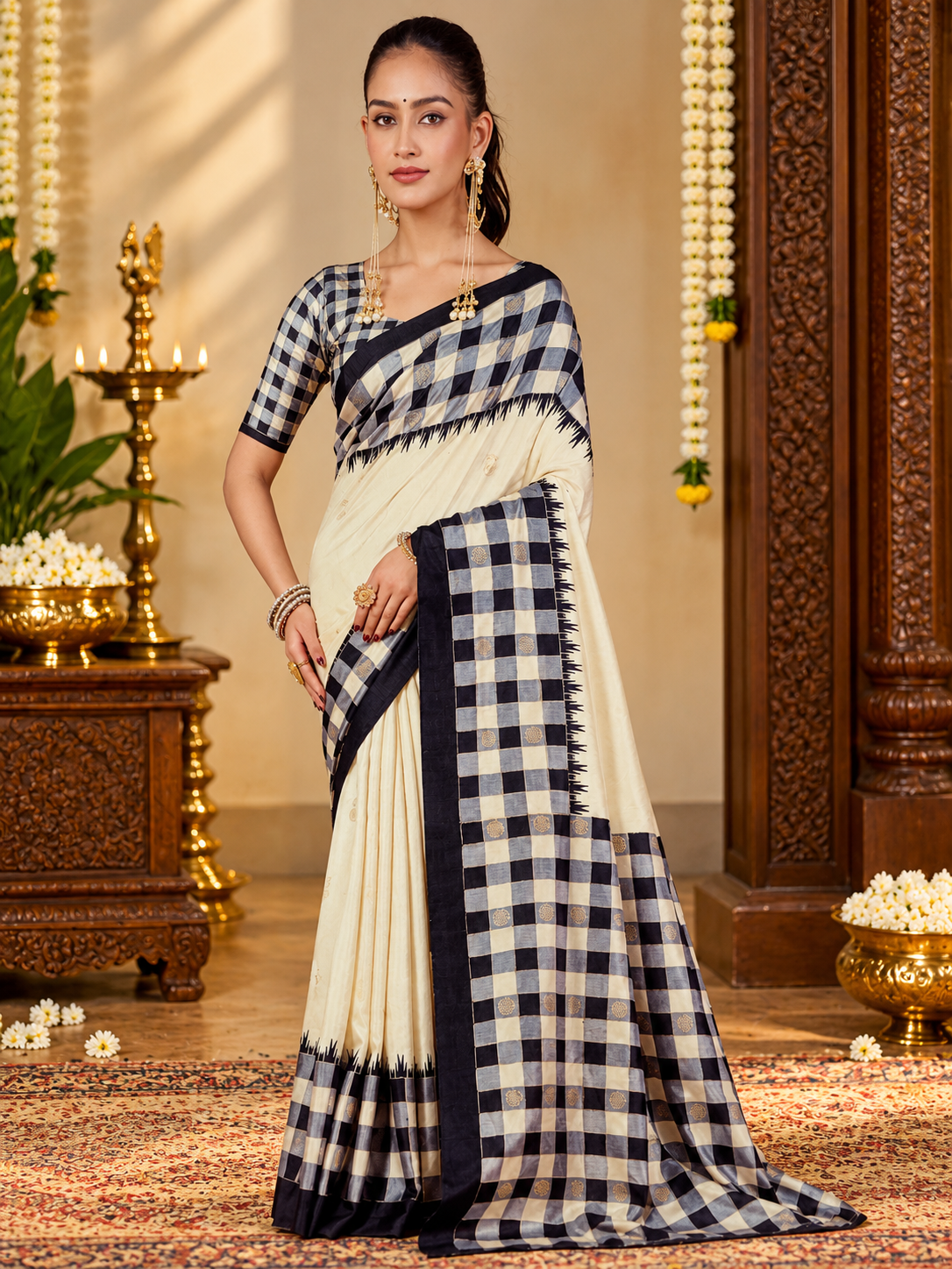 Premium Semi Patola Saree - 902930