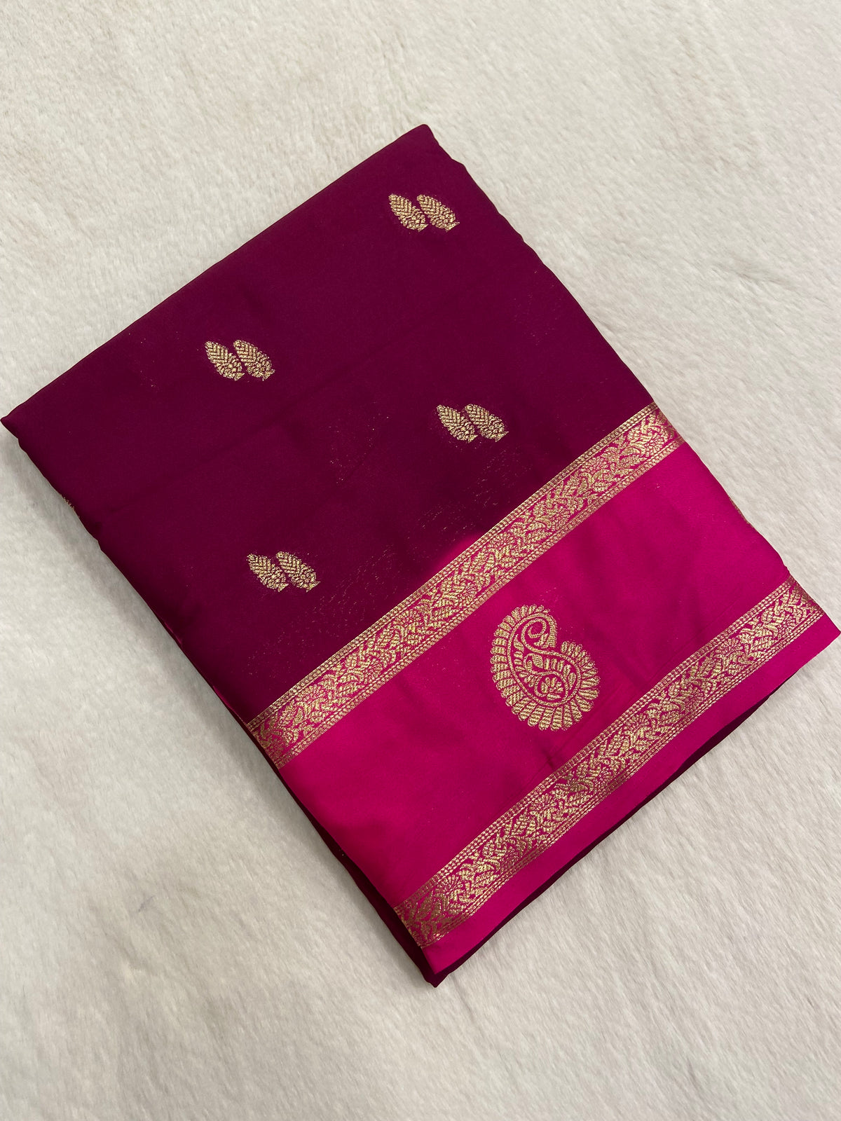 Semi Mysore Silk Saree✨