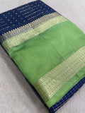 Premium Semi Chanderi Saree - 902438