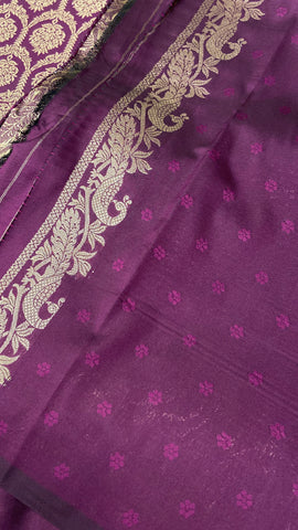 Semi Kanchipuram Silk Saree🦚💜
