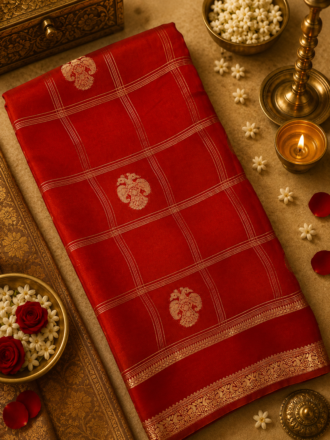 Pure Mix Mysore Crepe Silk Saree