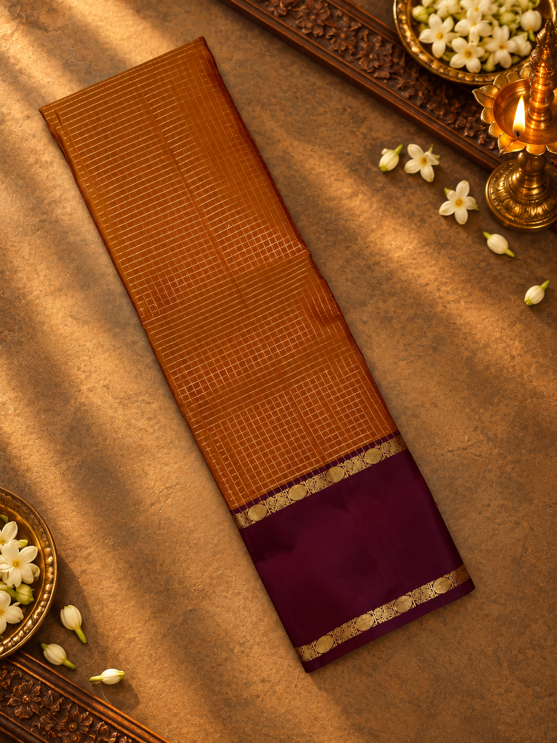 Pure Kanjeevaram Silk Saree- Silk mark certified- PS2432