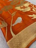 Pure Crepe Satin Silk Saree- 902218