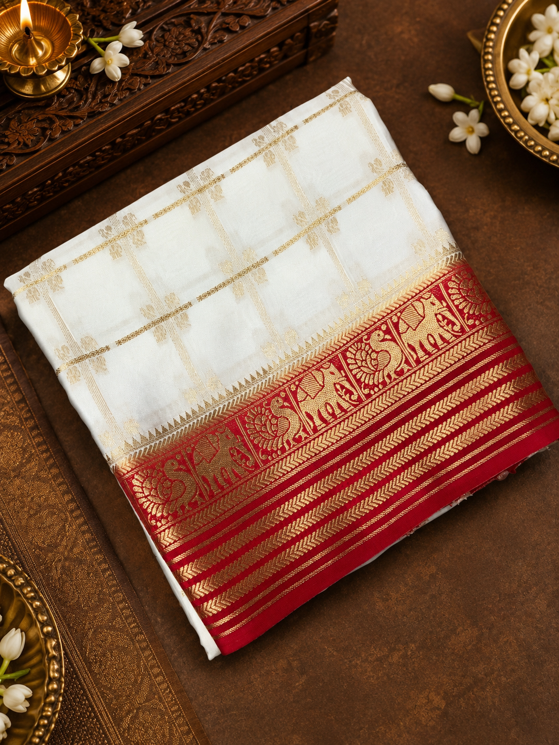 Pure Mix Mysore Crepe Silk Saree-902623