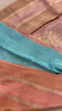 Pure Chinnon Saree- 902217 Biegish pink