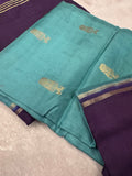 Pure  Mix Mysore Crepe Silk Saree