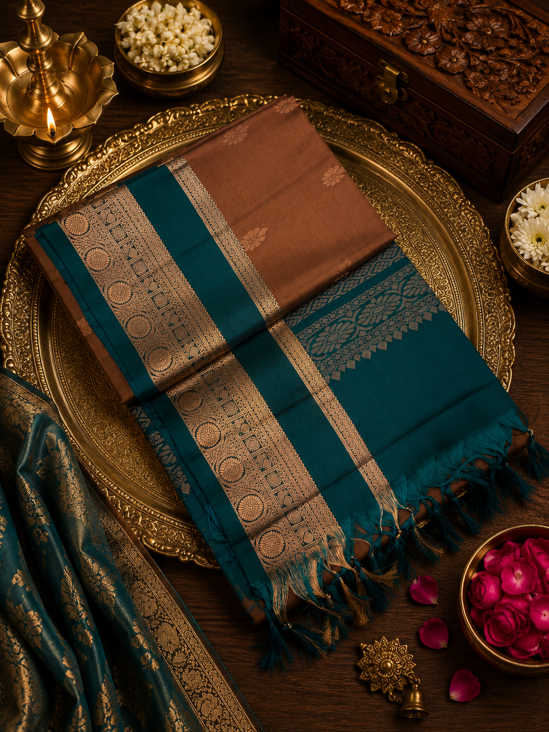 Pure Kanjeevaram Soft Silk Saree