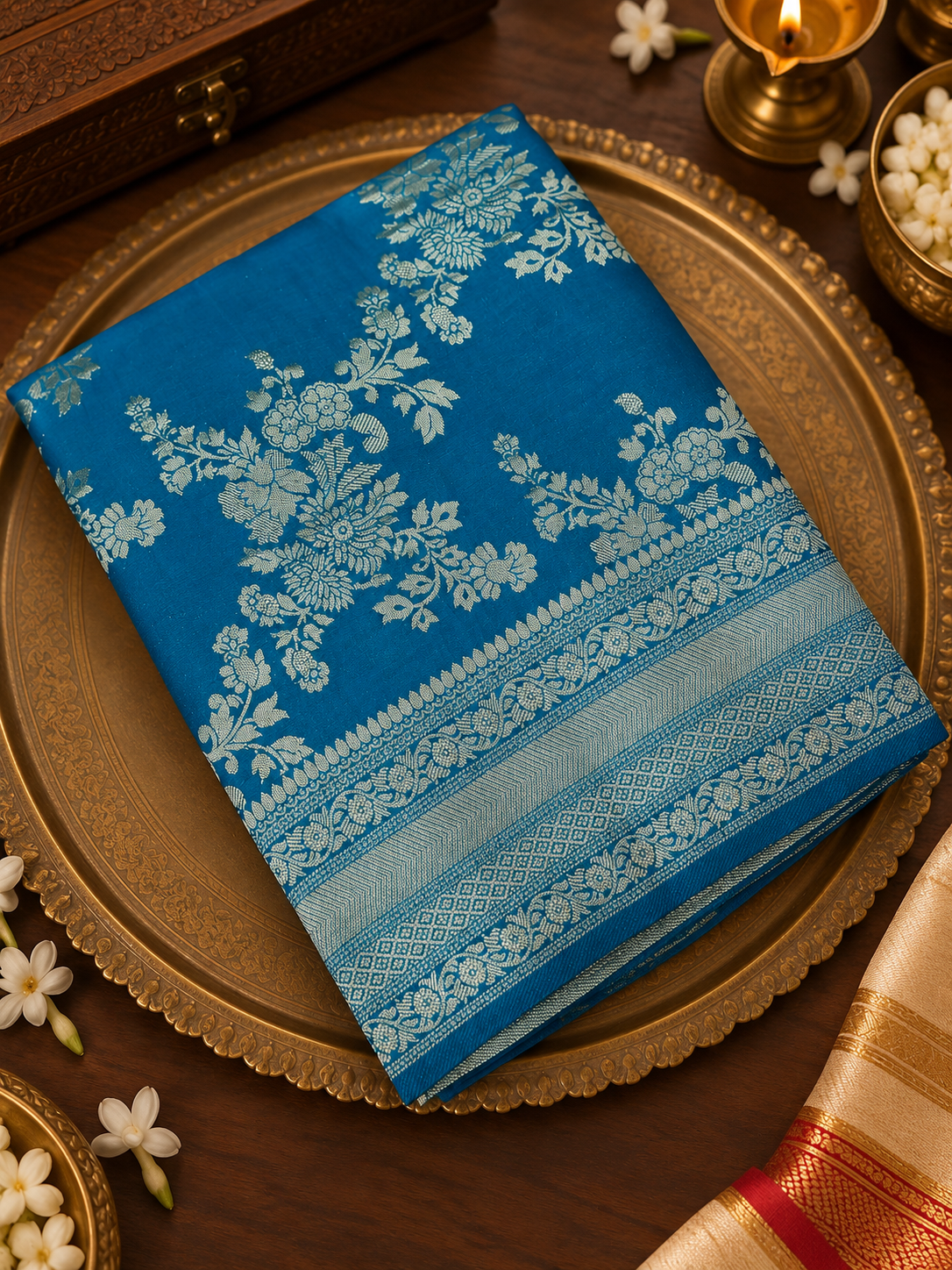 Premium Crush Georgette Saree