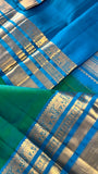Pure 1G gold zari handloom Kanjeevaram Silk Saree- Silk mark certified- PS2398