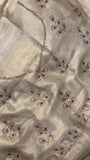 Pure Chinnon Designer Saree🦢