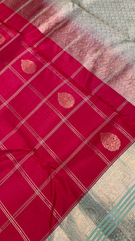 Pure Kanjeevaram silk mark certified saree