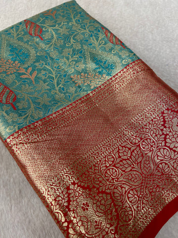 Bridal Semi Tissue Silk Saree