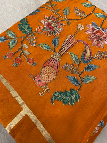 Premium Viscose Banarasi Saree With Work