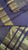 Pure 2G zari handloom Kanjeevaram Silk Saree- Silk mark certified- PS2347 Chocolate brown