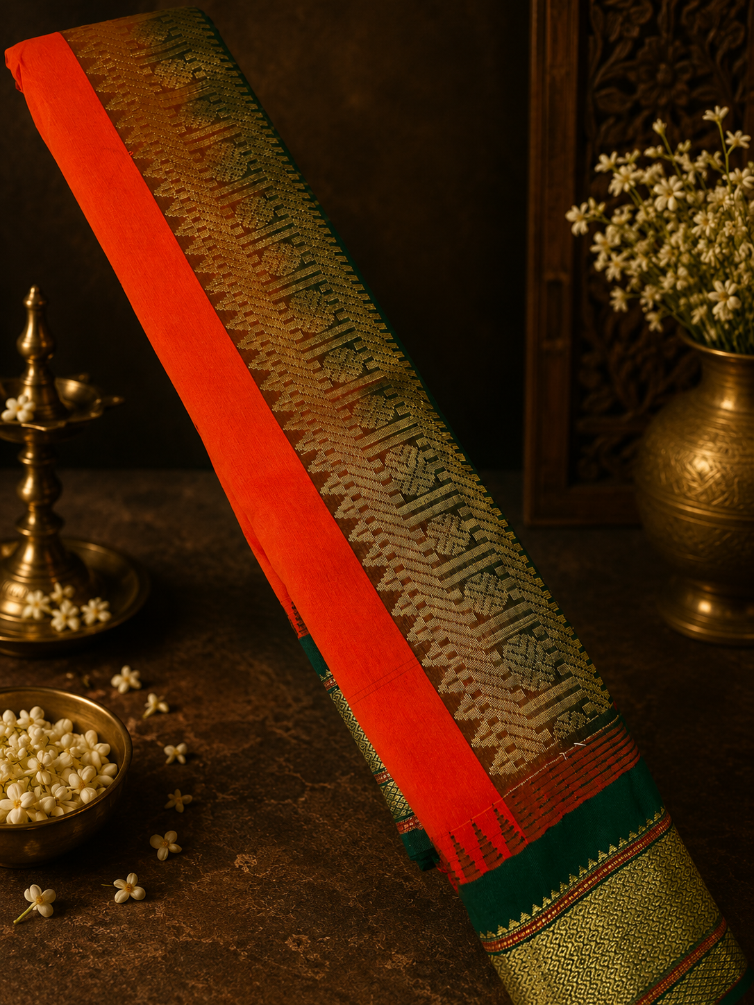 Pure Gadwal Cotton Saree