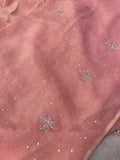 Premium Fendicrush Saree (peach)