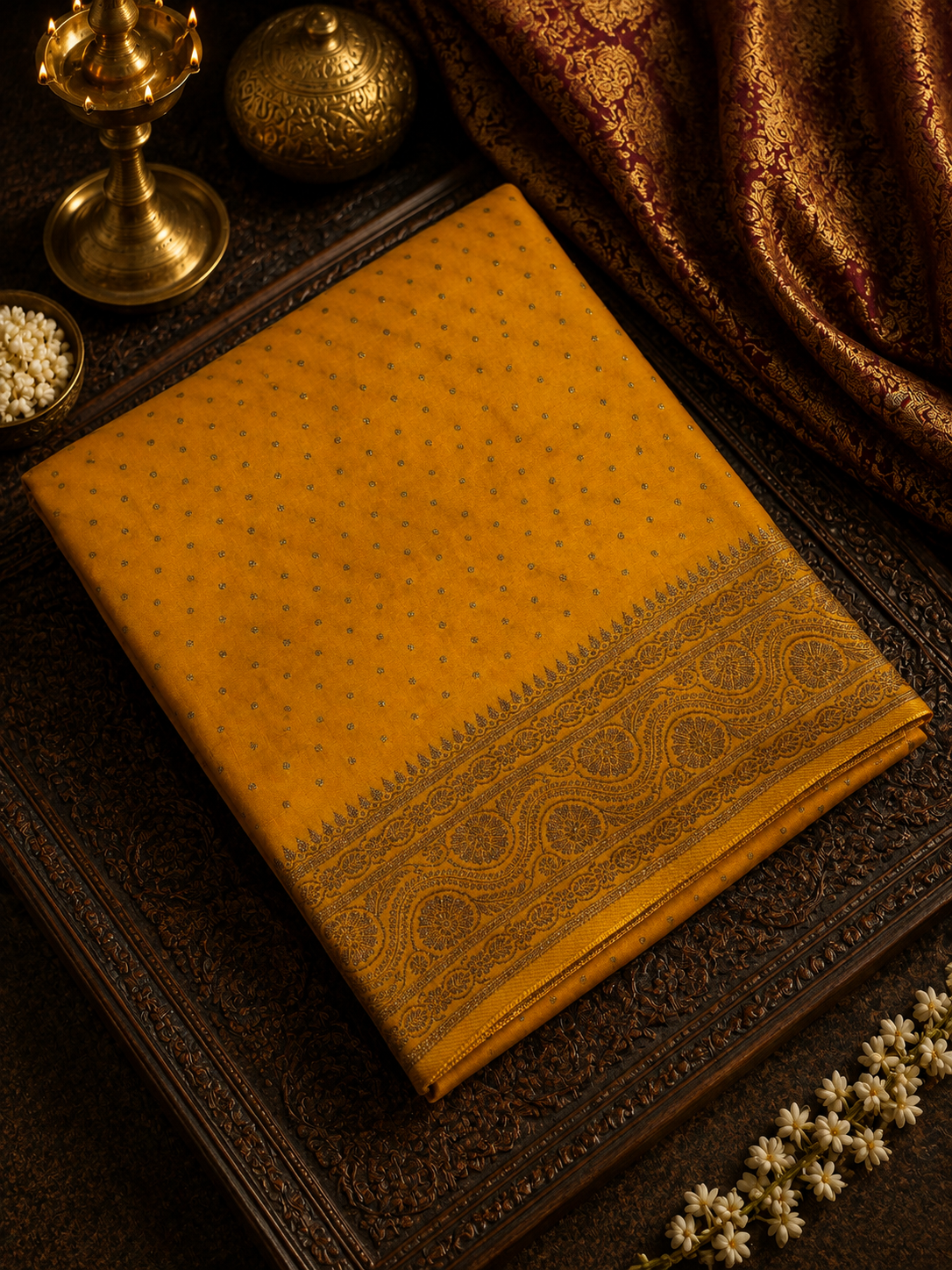 Premium Georgette Saree with Coco Zari Work
