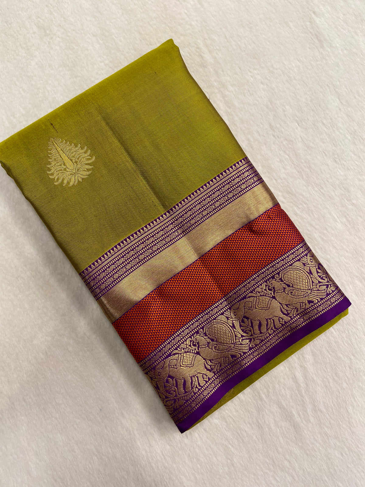Pure Kanjeevaram silk mark certified saree
