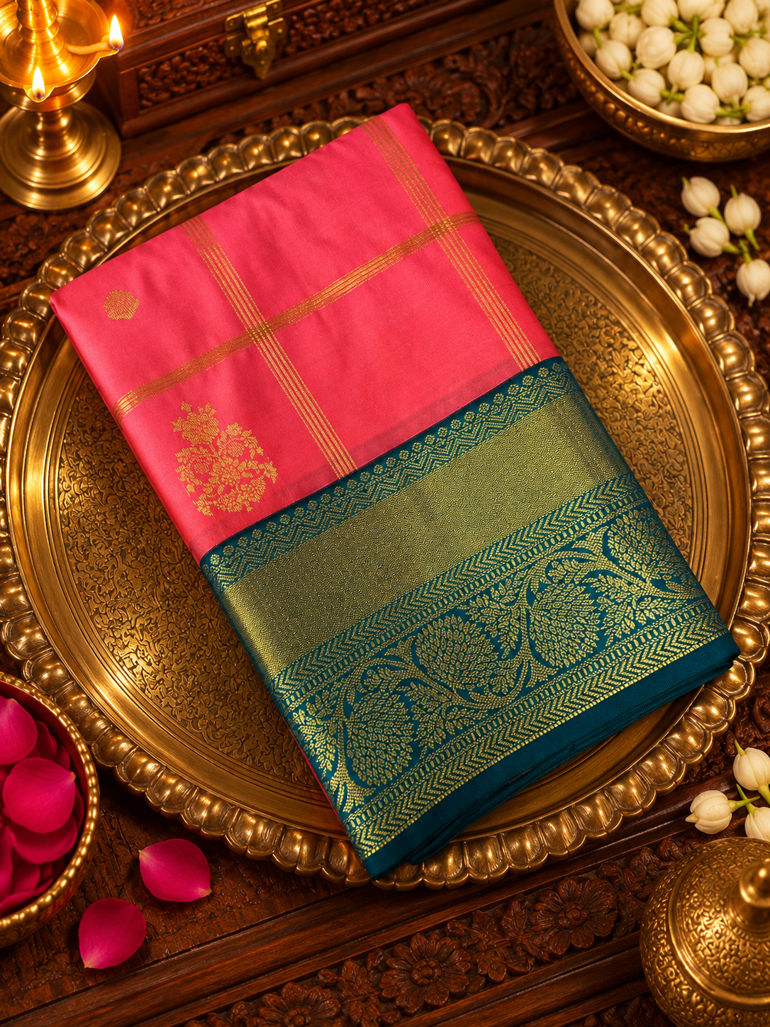 Premium Mini Kanchi Silk Saree - 902820