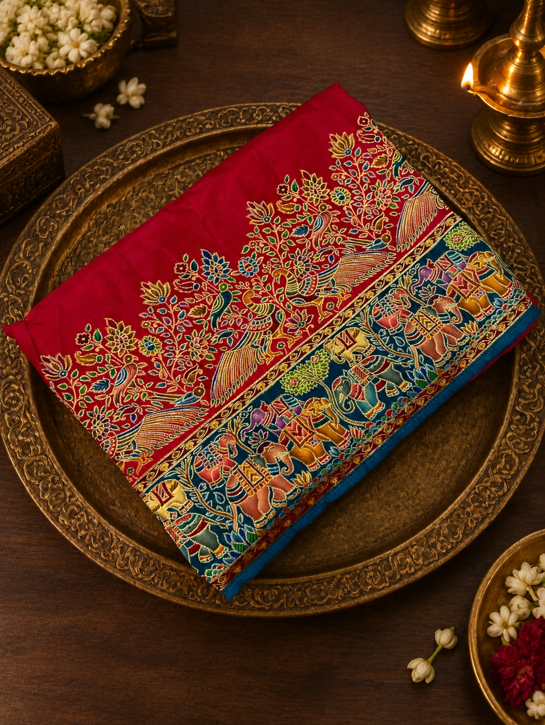 Premium Pashmina Silk Saree -902379
