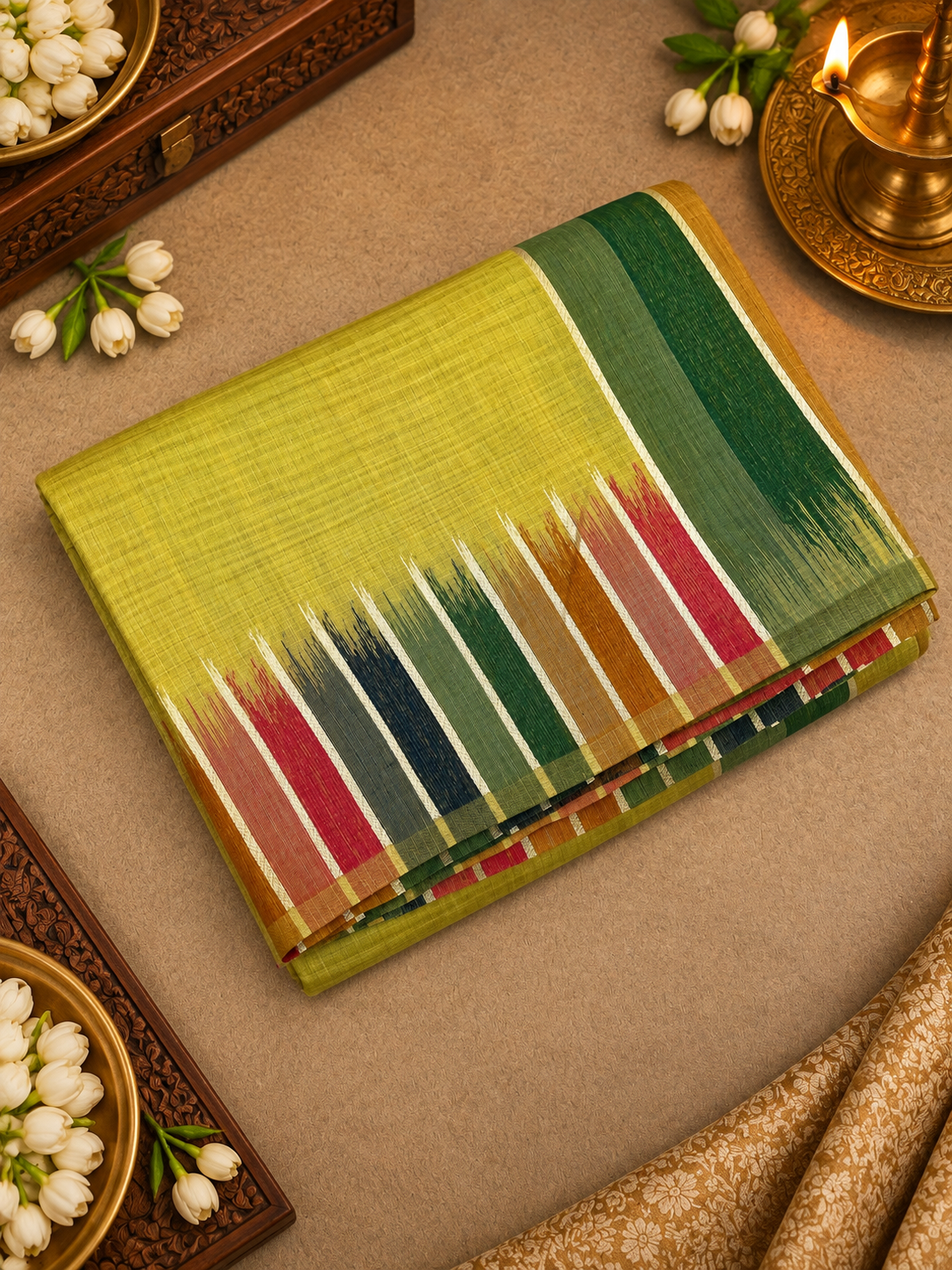 Linen Cotton Saree