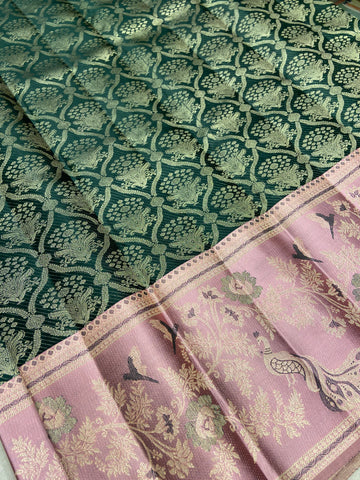 Pure Zari Handloom Kanjeevaram Silk Mark Certified Saree