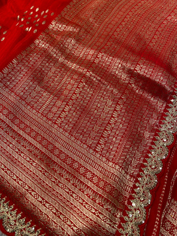 Pure Chinnon Saree