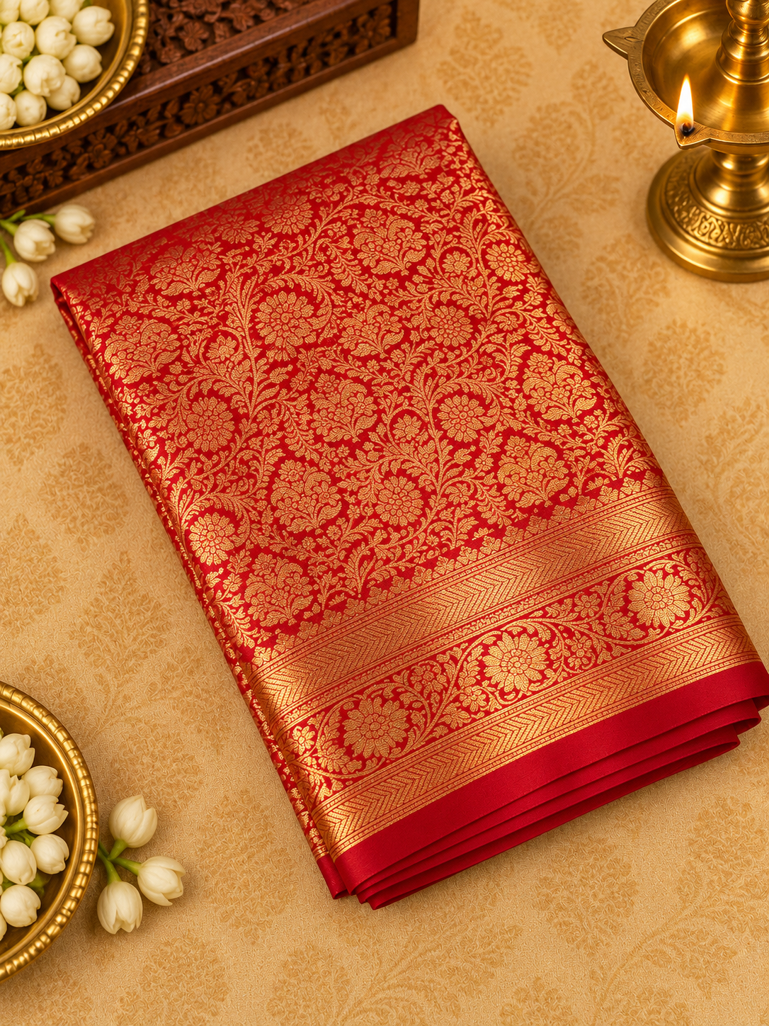 Premium Semi Mysore Silk Saree Brocade Design ❤️- 902139
