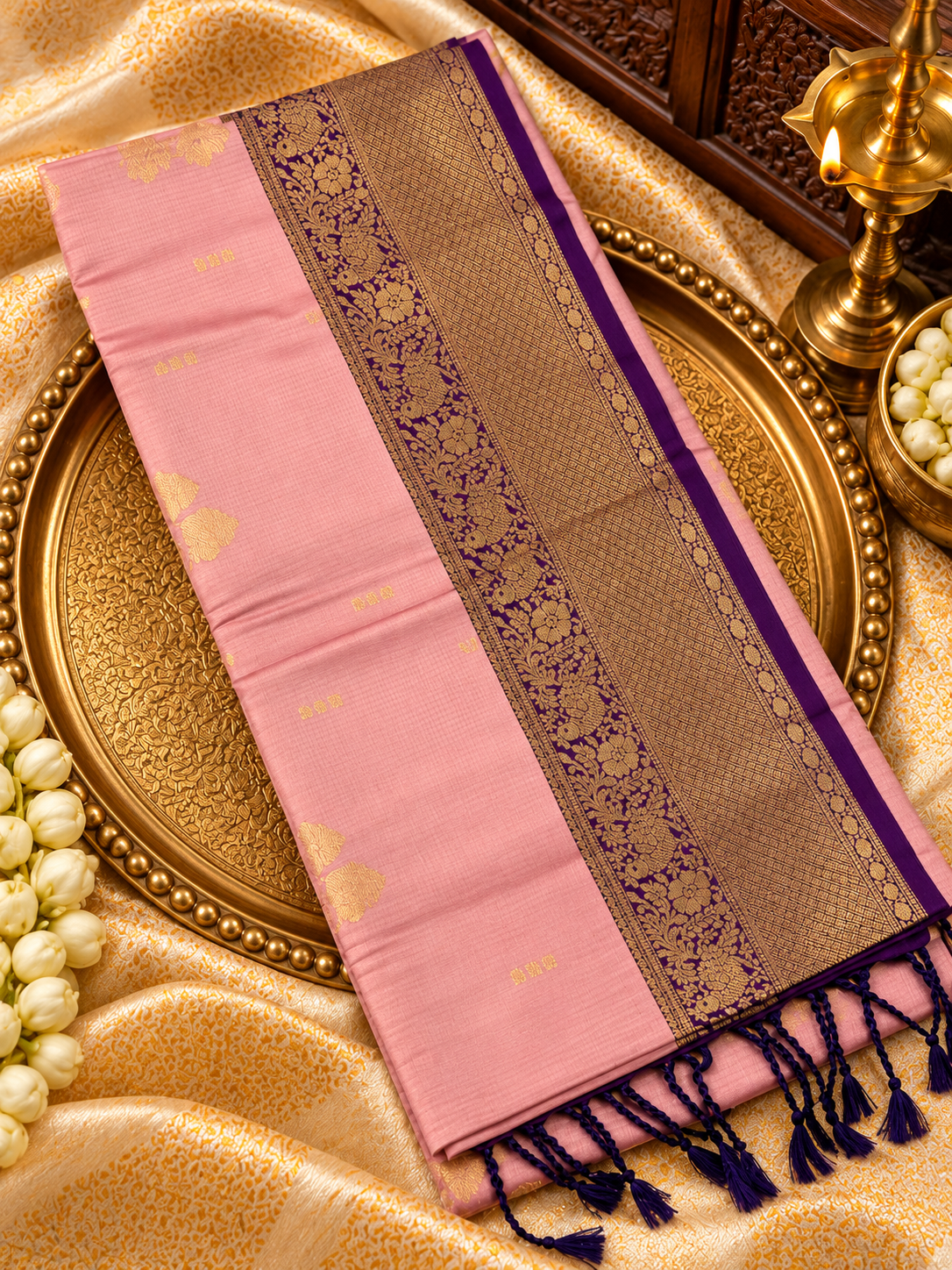Premium Mini Kanchi Soft Silk Saree - 902835