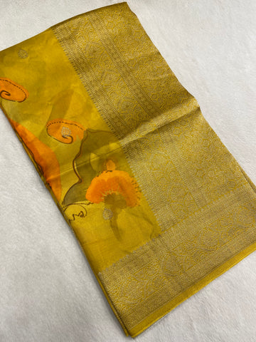 New concept in Premium Kanchipuram Silk Saree 💥