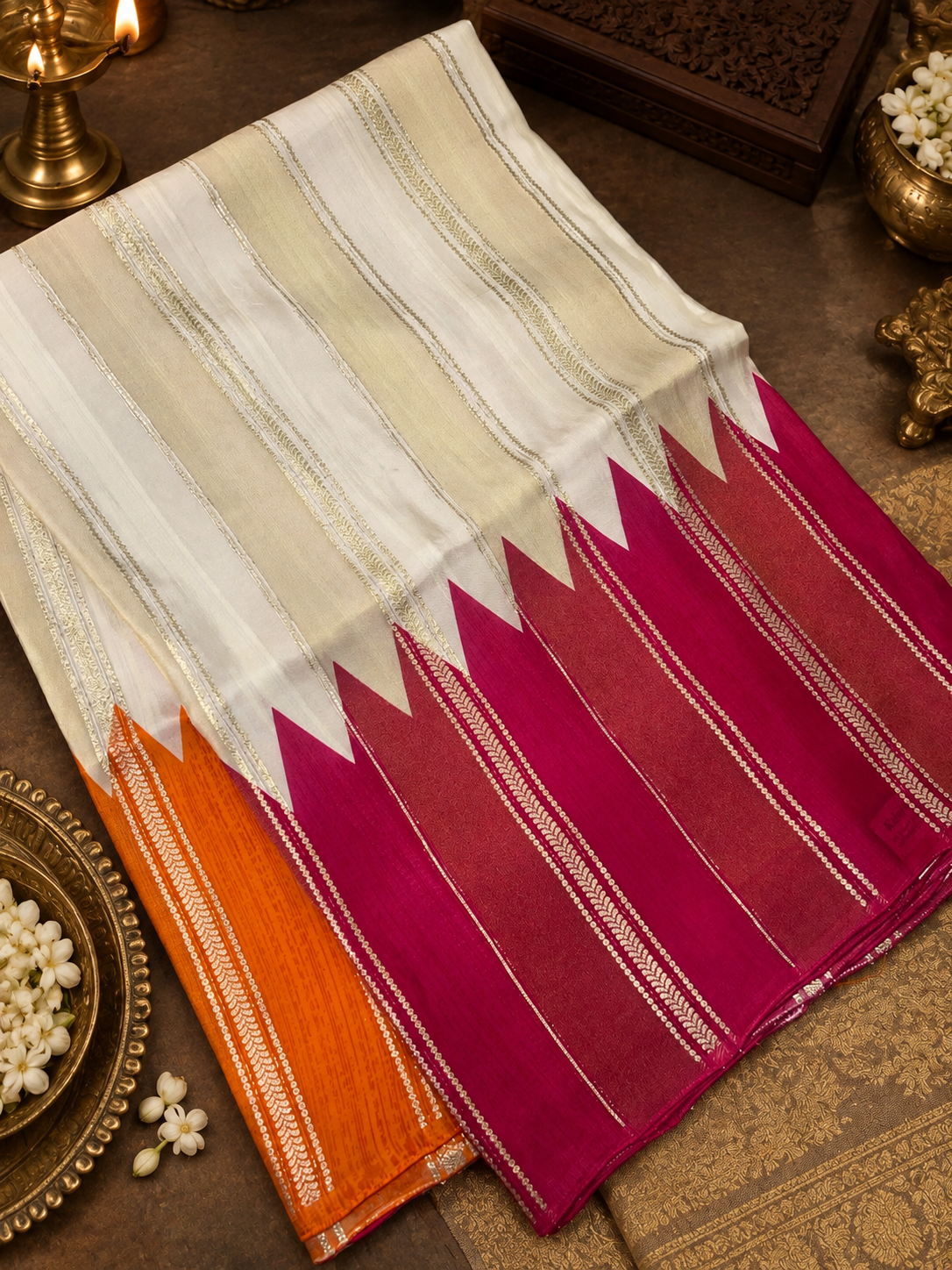 Pure Chinnon Saree -902050