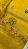 Premium Kalamkari Crepe Silk Saree - 902261