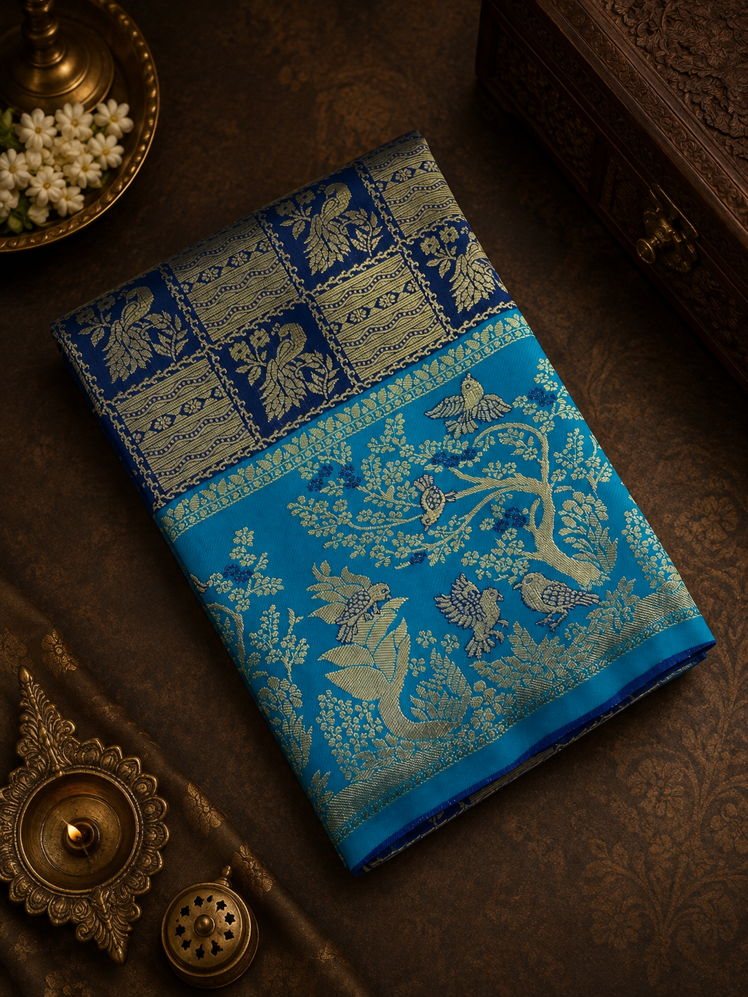 Bridal Semi Tissue Silk Saree