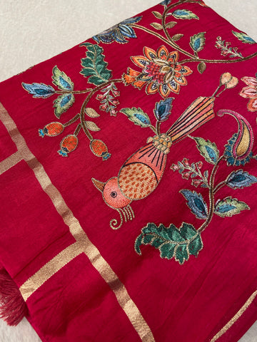 Premium Viscose Banarasi Saree With Work💗