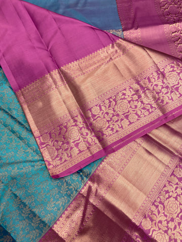 Pure 1G zari handloom Kanjeevaram silk mark certified saree
