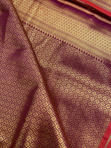 Bridal tissue semi silk saree