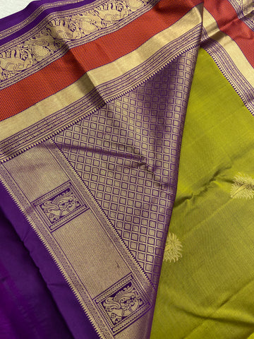 Pure Kanjeevaram silk mark certified saree