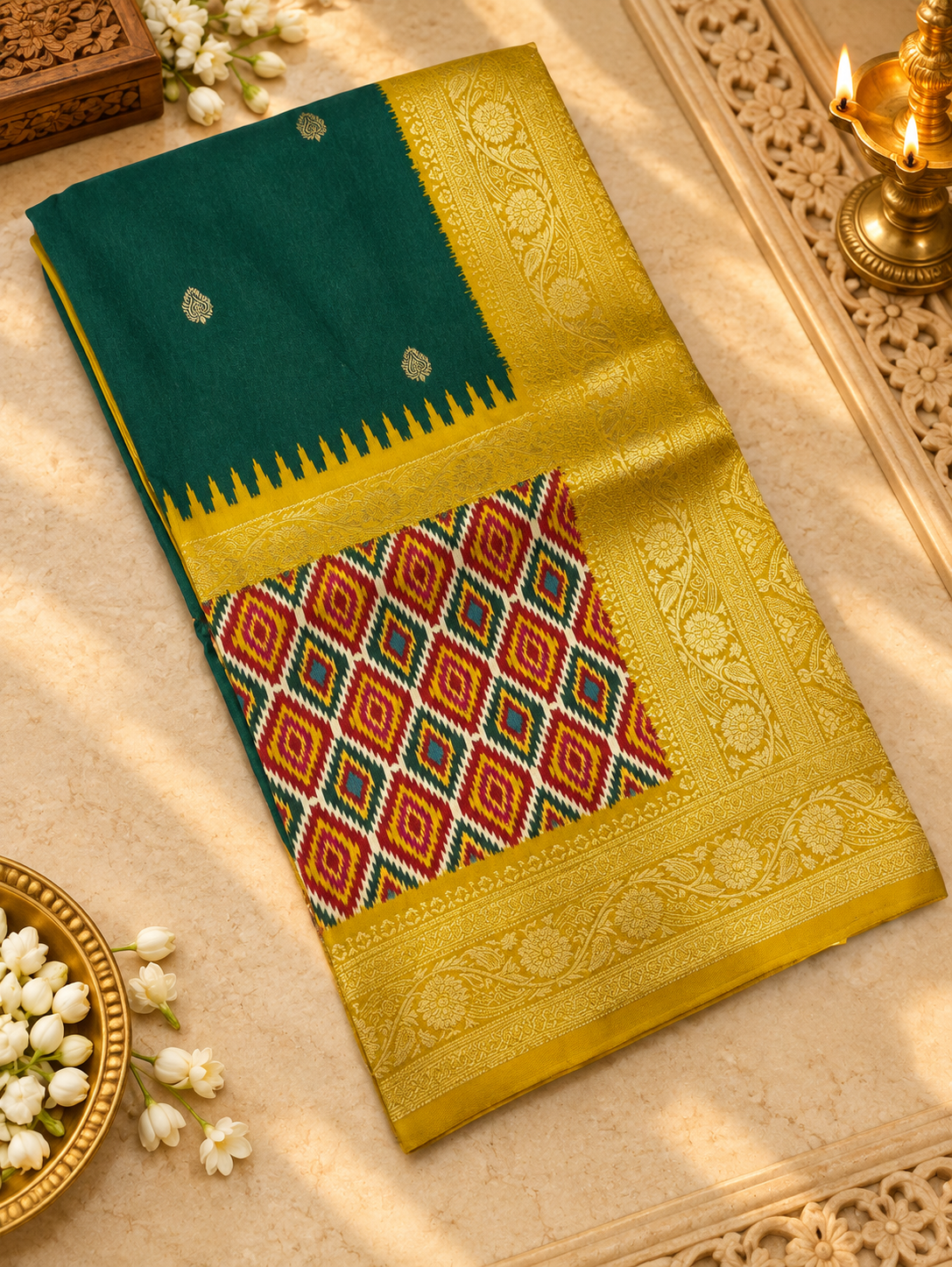 Premium Russian Crepe Silk Saree - 902376