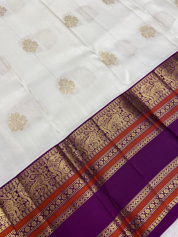 Pure Kanjeevaram silk mark certified saree