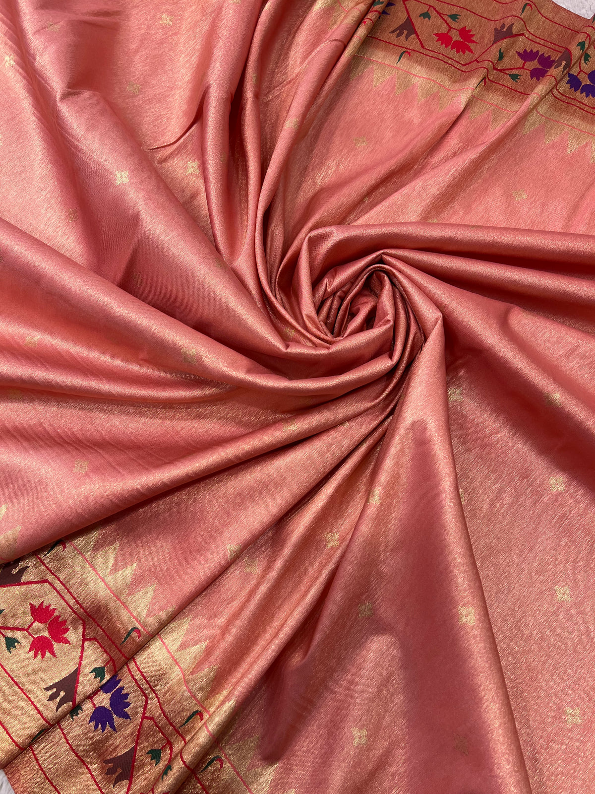 Premium Quality Semi Paithani Silk Saree 🪷- 902757