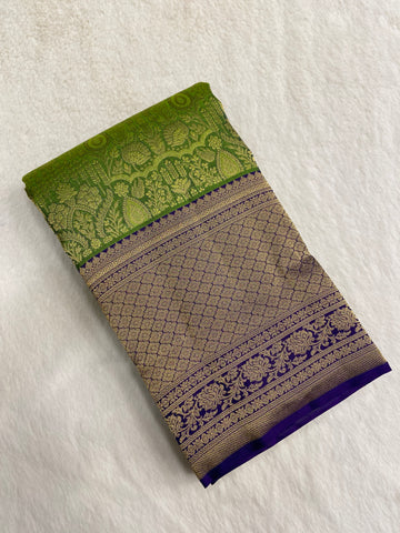 Half mix Kanjeevaram silk saree