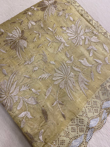 Pure Crush Organza Saree 💛