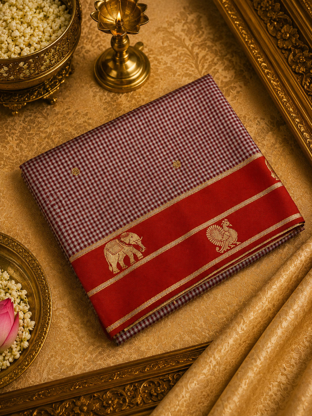 Premium Semi Kanjeevaram Silk Saree♥️