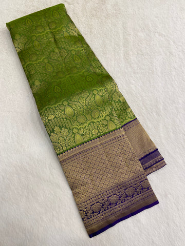 Half mix Kanjeevaram silk saree