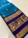Pure 1G gold zari handloom Kanjeevaram Silk Saree- Silk mark certified- PS2399