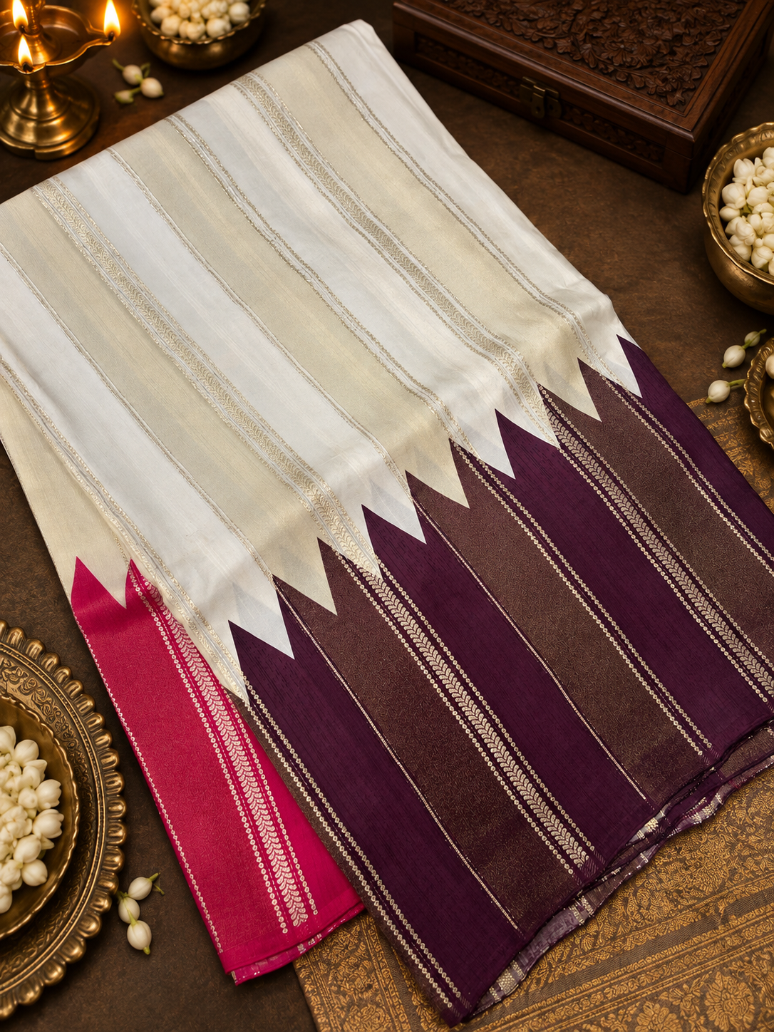 Pure Chinnon Saree -902050